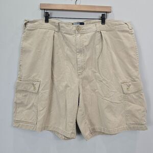 Polo Ralph Lauren Cargo Shorts Mens 43‎ Brown Twill Pockets Casual